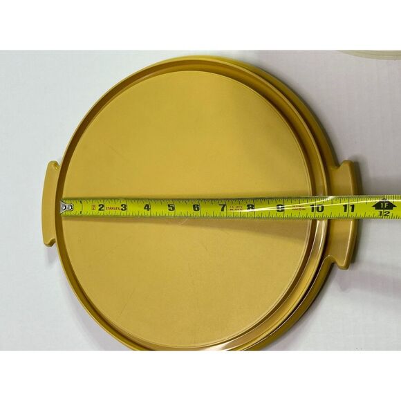 Vintage Tupperware Classic YELLOW round Cake Carrier 10" - Picture 14 of 16
